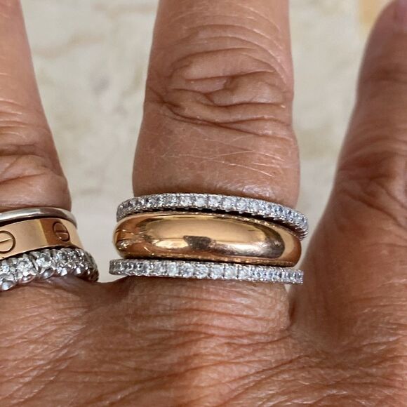 NEW 925 Sterling Silver & Cubic Zirconia Full Eternity Band Size 9 - Picture 15 of 15